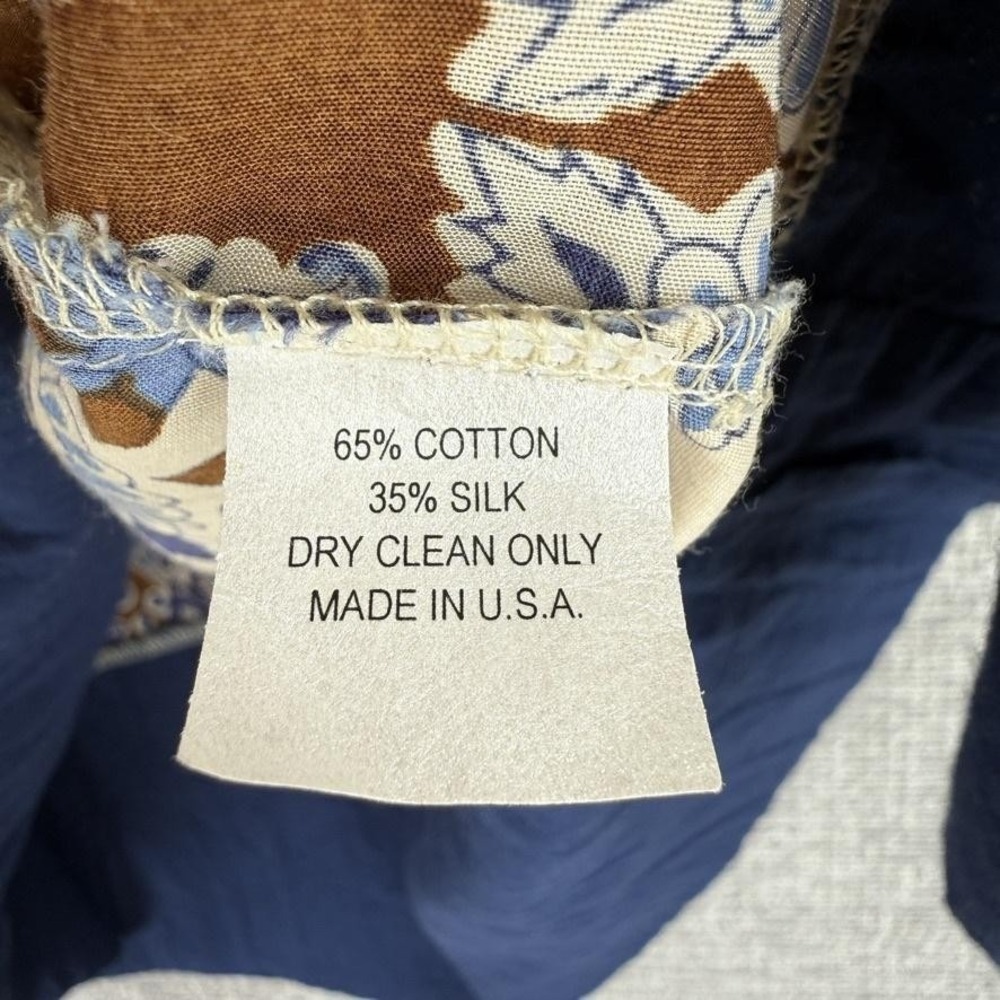 Alice & Trixie Skirt Womens M Blue Floral Medallion Silk A Line Boho Summer - Picture 6 of 8